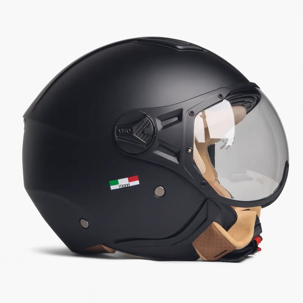 Helmet vito jet moda matt blue - Lifty Electric Scooters