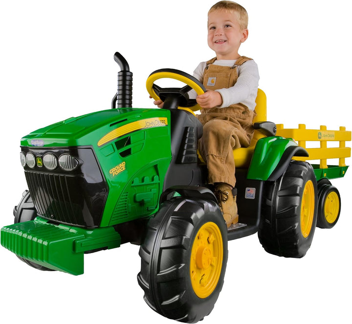 Lifty Electric Tractor John Deere with Trailer 12V - Lifty Electric Scooters