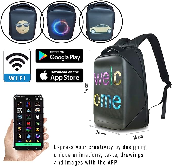 Lifty LED Backpack - Lifty Electric Scooters