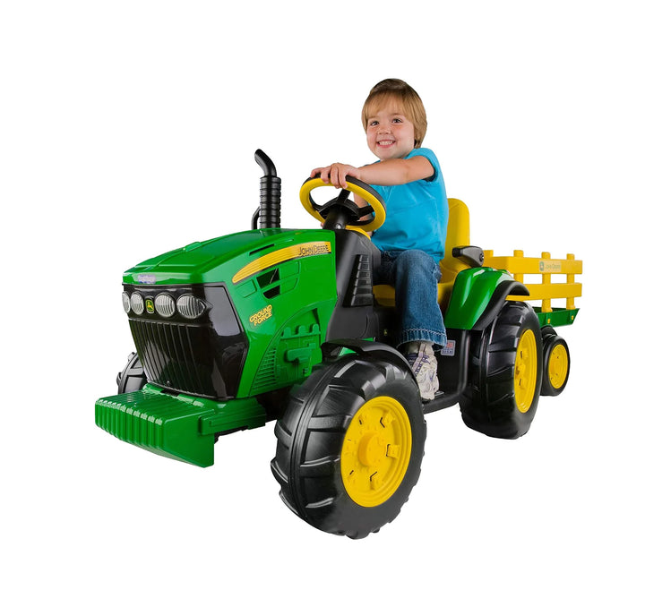 Lifty Electric Tractor John Deere with Trailer 12V - Lifty Electric Scooters
