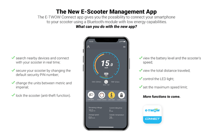 New E-twow GT SL (Smart Edition)- Electric Scooter - Lifty Electric Scooters