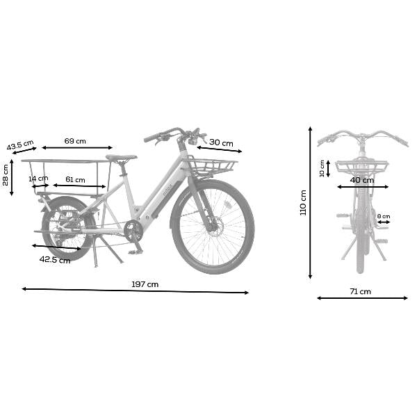 NIL0X C3 - CARGO E-BIKE - Lifty Electric Scooters