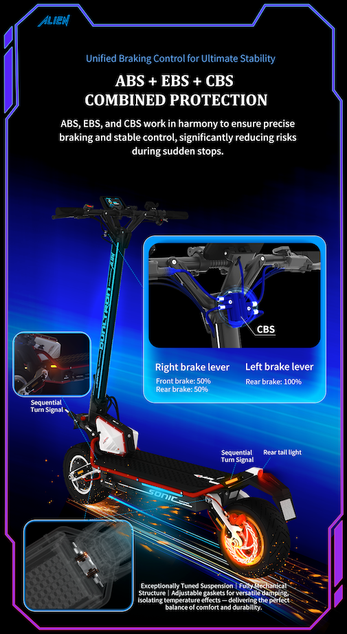 DUALTRON SONIC MODEL A ALIEN ( DUALTRON THUNDER 4 ) - Lifty Electric Scooters