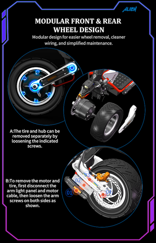 DUALTRON SONIC MODEL A ALIEN ( DUALTRON THUNDER 4 ) - Lifty Electric Scooters