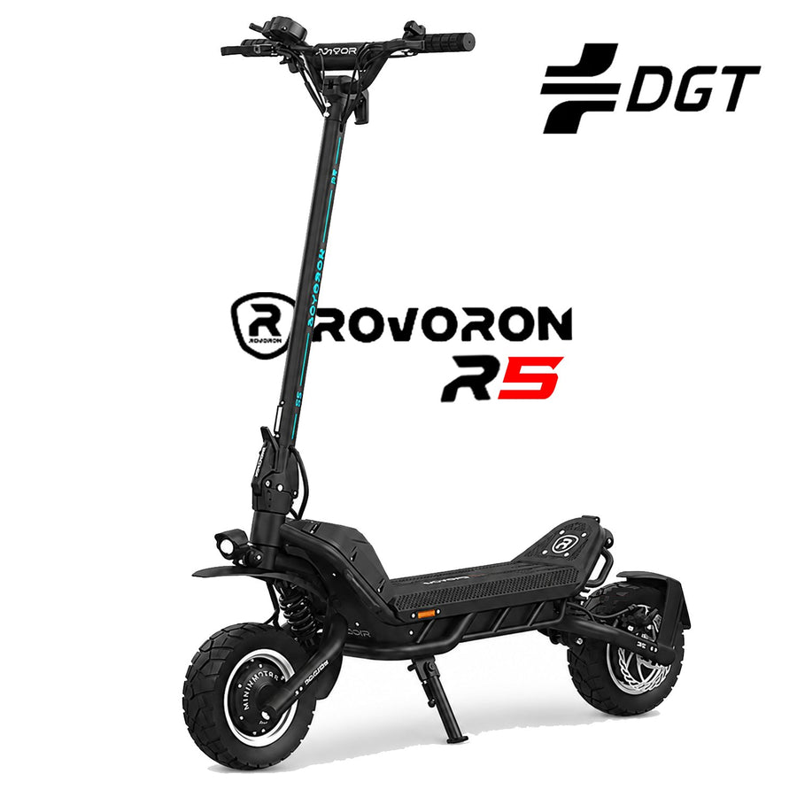 Rovoron R5 electric scooter in black — pre-order at Lifty Electrics Ireland