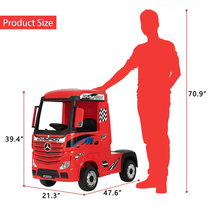 Lorry Injusa Mercedes Benz Actros Red Radio control 12 V 2022 - Lifty Electrics